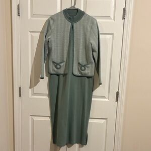 Koret Sage Green Midi Dress with Jacket